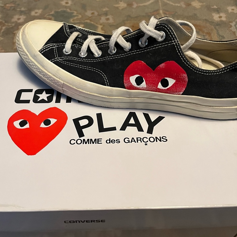 Converse Commes de Garçons. Men’s size 11 Black Sneaker